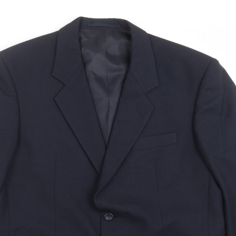 Mens UK Size 40 VARTEKS Regular Blue Suit Jacket