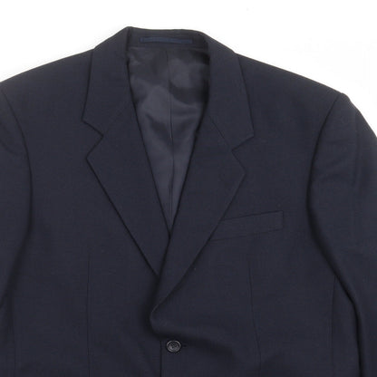 Mens UK Size 40 VARTEKS Regular Blue Suit Jacket