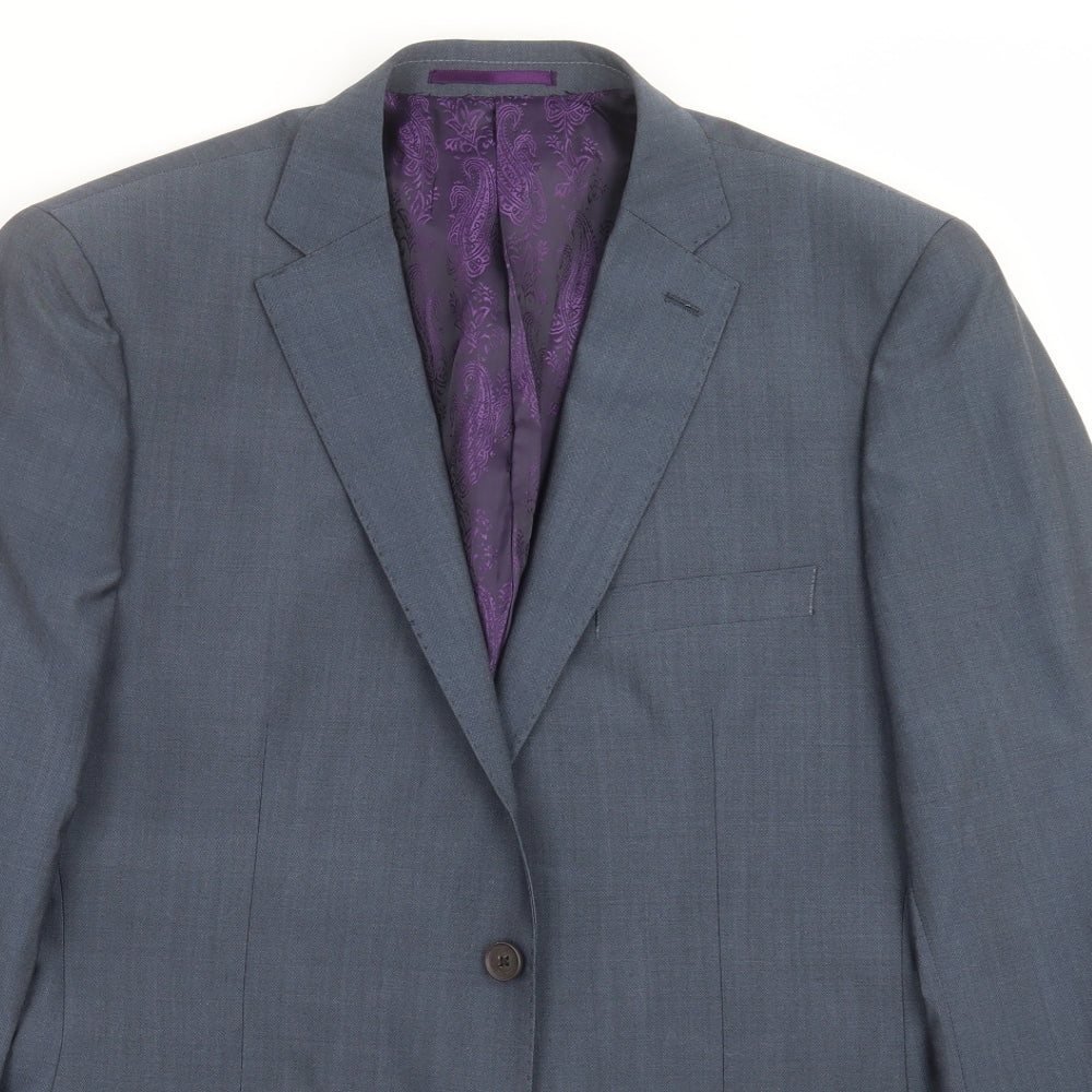 Charlie Allen Mens Blue   Jacket Suit Jacket Size 40
