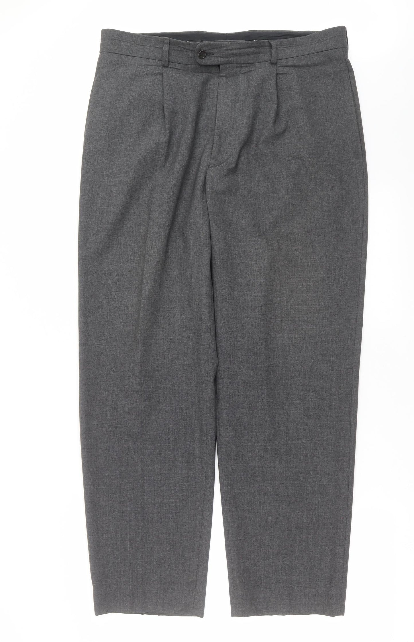 Mens UK Size 36 in Ciro Citterio Regular Fit  Grey Trousers
