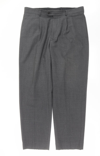 Mens UK Size 36 in Ciro Citterio Regular Fit  Grey Trousers