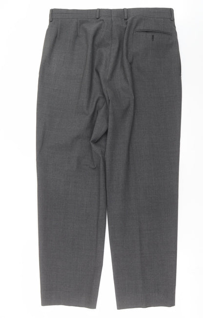 Mens UK Size 36 in Ciro Citterio Regular Fit  Grey Trousers