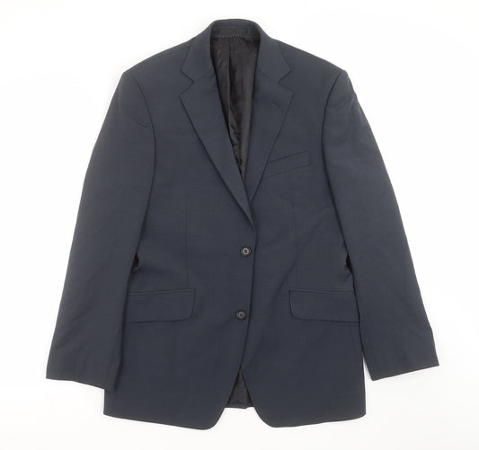 Mens UK Size 38 Blazer Regular Blue Suit Jacket