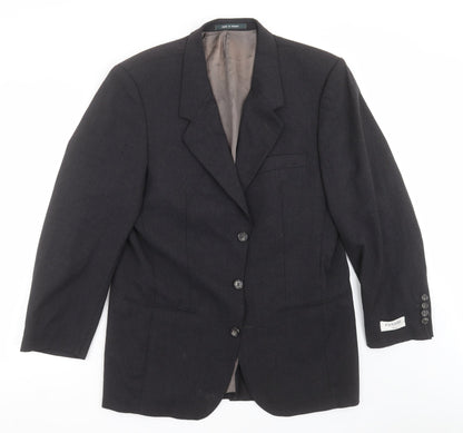 Mens UK Size 40 Preworn Regular Grey Suit Jacket