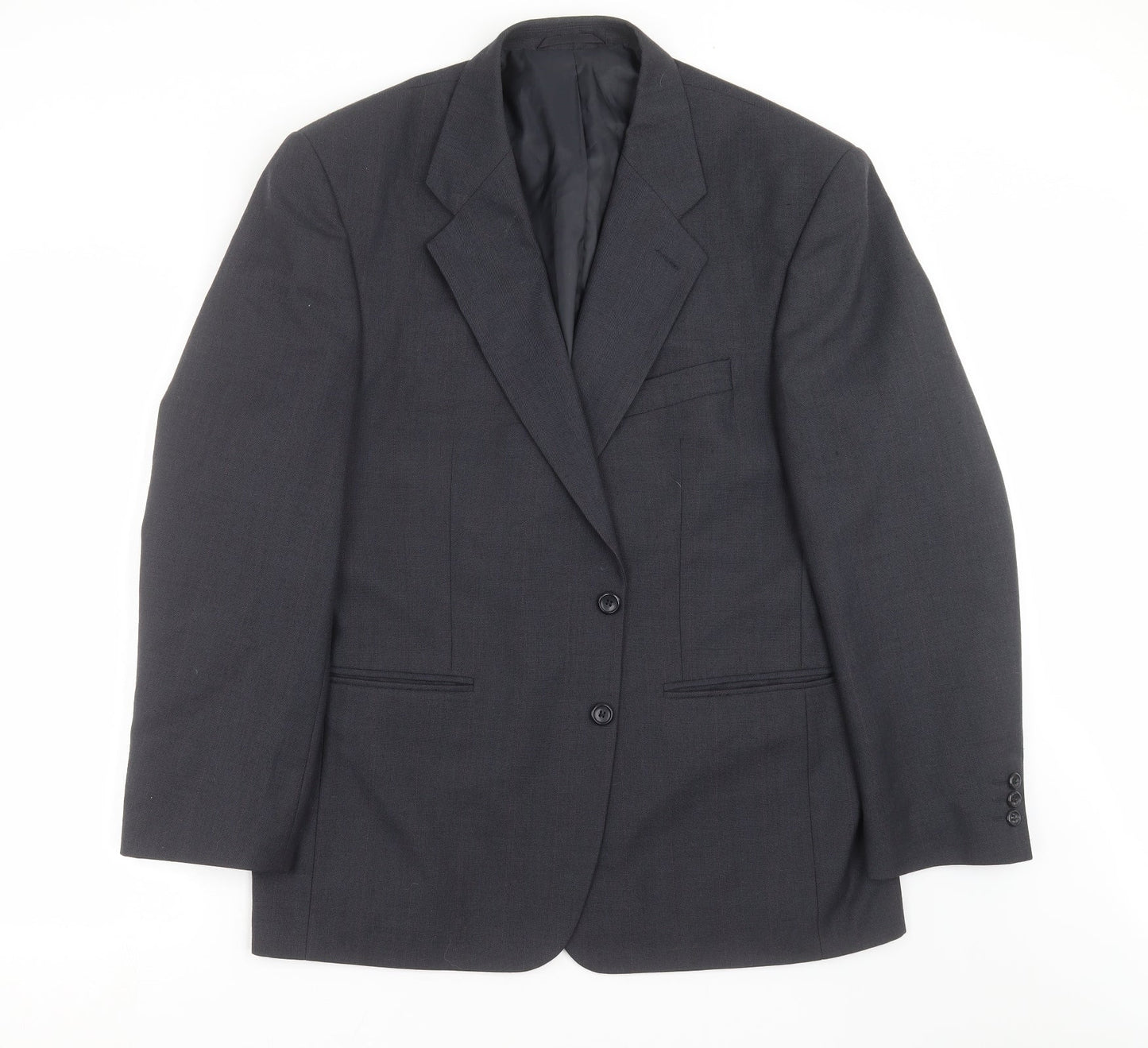 Mens UK Size 44 Pinstripe Regular Blue Suit Jacket