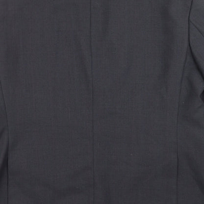 Mens UK Size 44 Pinstripe Regular Blue Suit Jacket