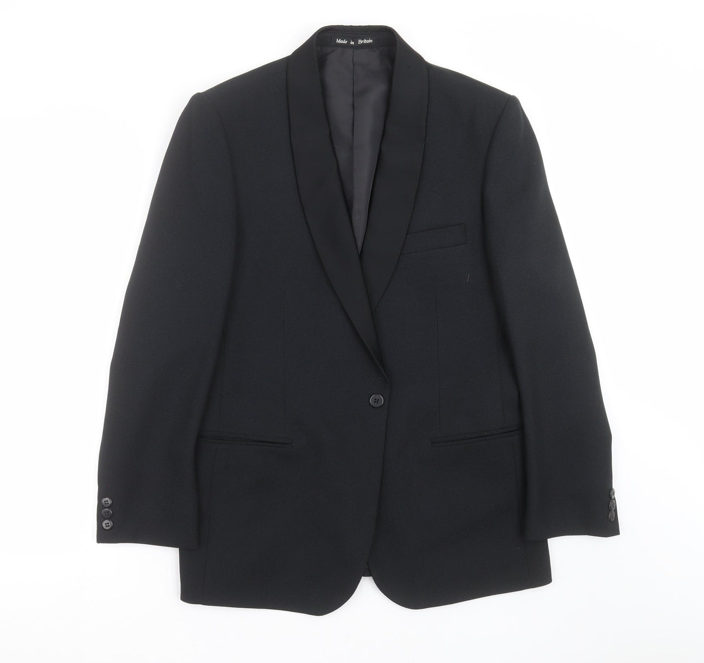 Mens UK Size 40 Dunn & CO Regular Black Suit Jacket