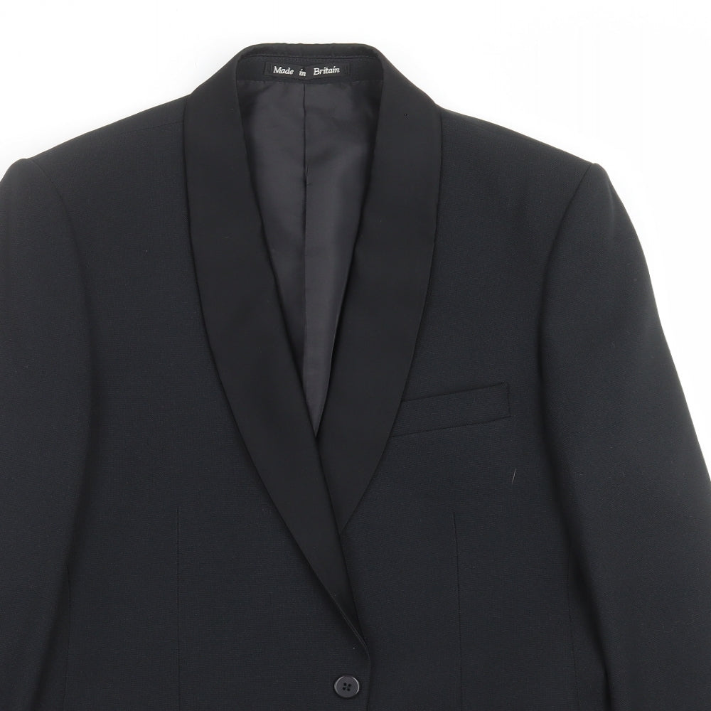 Mens UK Size 40 Dunn & CO Regular Black Suit Jacket