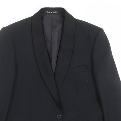 Mens UK Size 40 Dunn & CO Regular Black Suit Jacket