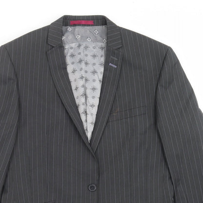 Mens UK Size 38 Red Herring Regular Grey Suit Jacket