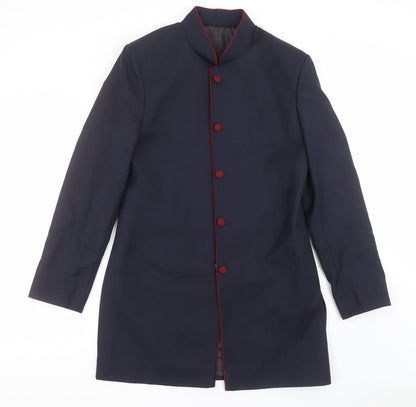 Additional front view of delight men’s blue jacket suit jacket, size 36