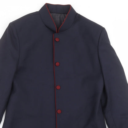 Close-up detail of delight men’s blue jacket suit jacket, size 36
