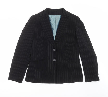Dorothy Perkins Womens Black Striped  Jacket Suit Jacket Size 14