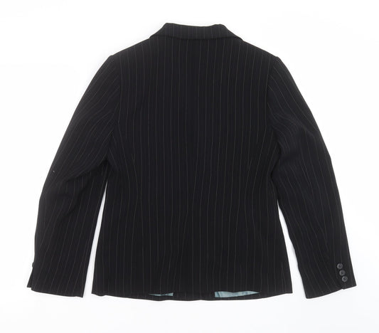 Dorothy Perkins Womens Black Striped  Jacket Suit Jacket Size 14