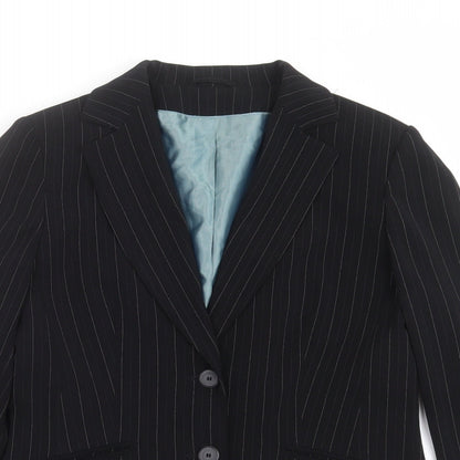 Dorothy Perkins Womens Black Striped  Jacket Suit Jacket Size 14