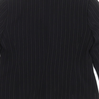 Dorothy Perkins Womens Black Striped  Jacket Suit Jacket Size 14
