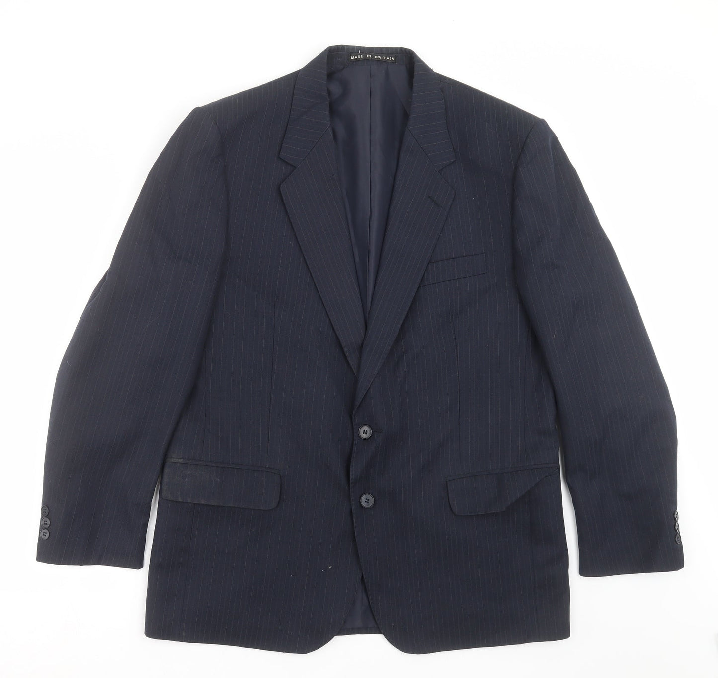 Mens UK Size 42 GREENWOODS Regular Blue Suit Jacket