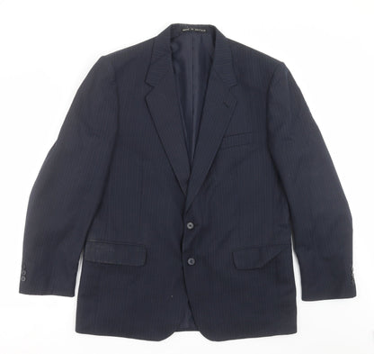 Mens UK Size 42 GREENWOODS Regular Blue Suit Jacket