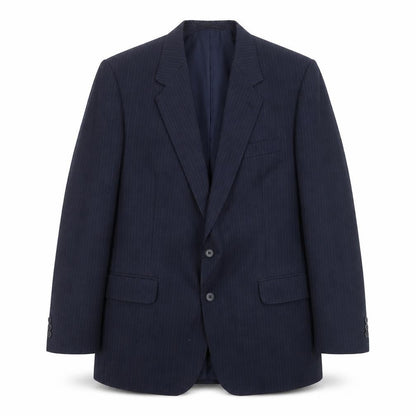 Greenwoods Mens Blue Striped  Jacket Suit Jacket Size 42