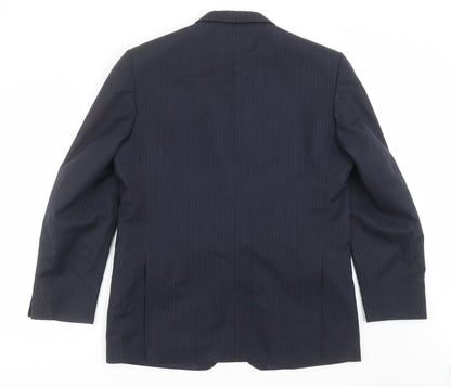 Mens UK Size 42 GREENWOODS Regular Blue Suit Jacket