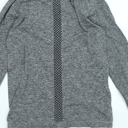 Workout Womens Grey   Full Zip Jumper Size 10