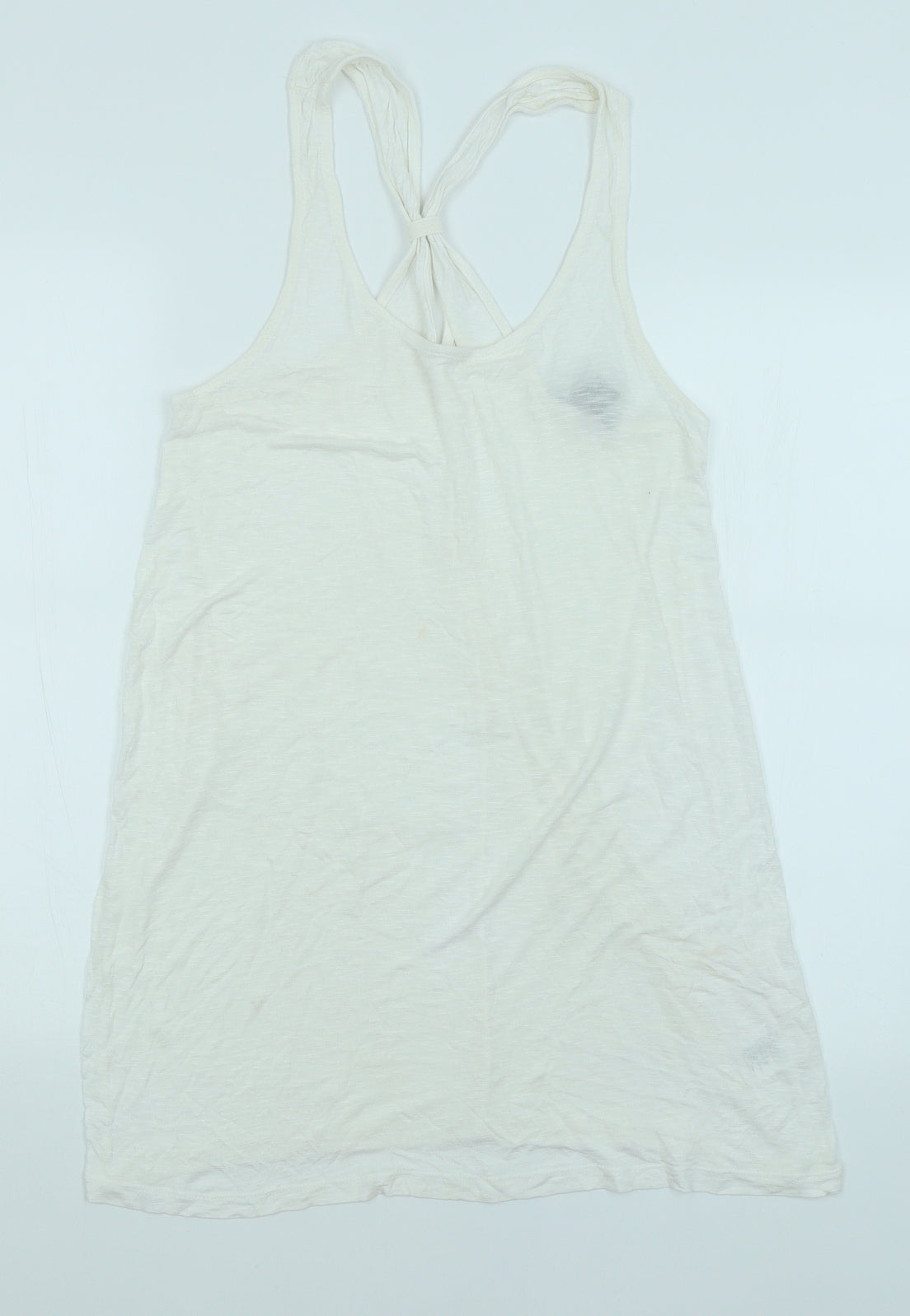 Womens UK Size M H&M White Basic Tank
