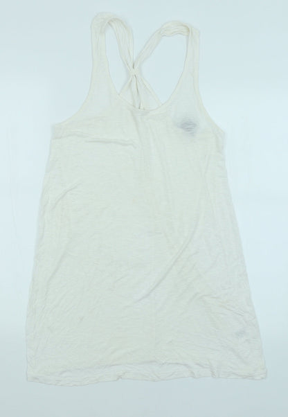 Womens UK Size M H&M White Basic Tank