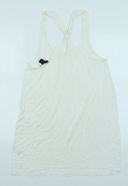Womens UK Size M H&M White Basic Tank
