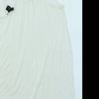 Womens UK Size M H&M White Basic Tank