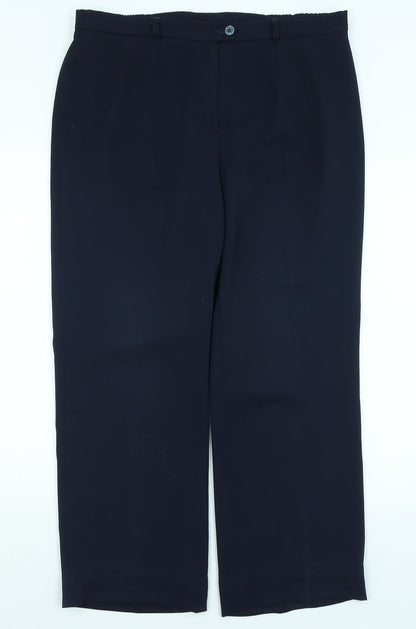 DELMOD Womens Blue   Trousers  Size 18 L27 in