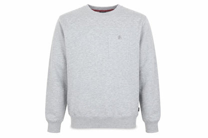 Front view of Carter men’s grey jumper, size L