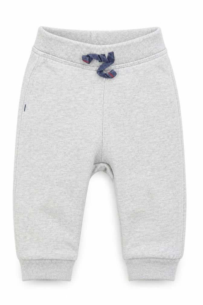 Front view of George Baby Grey Jogger Trousers, size 6-9, Months