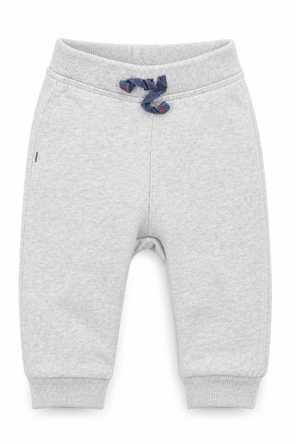Front view of George Baby Grey Jogger Trousers, size 6-9, Months