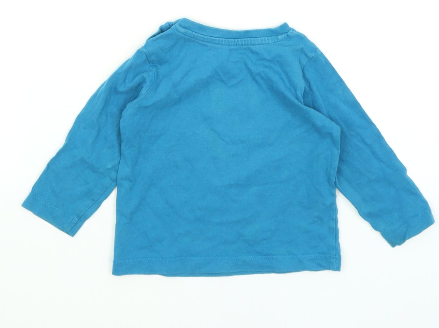 Nutmeg Baby Blue   Basic T-Shirt Size 9-12 Months  - Way To Cool