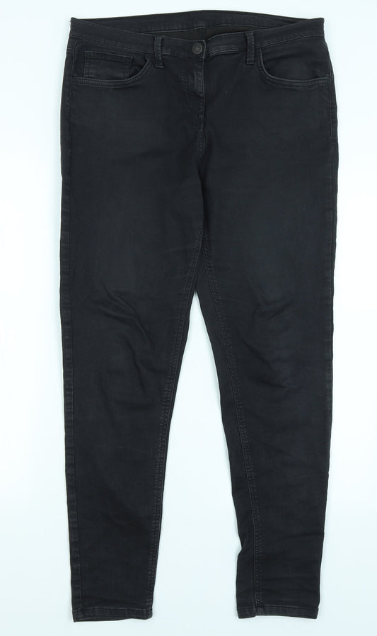 M&S Womens Black   Skinny Jeans Size L L29 in