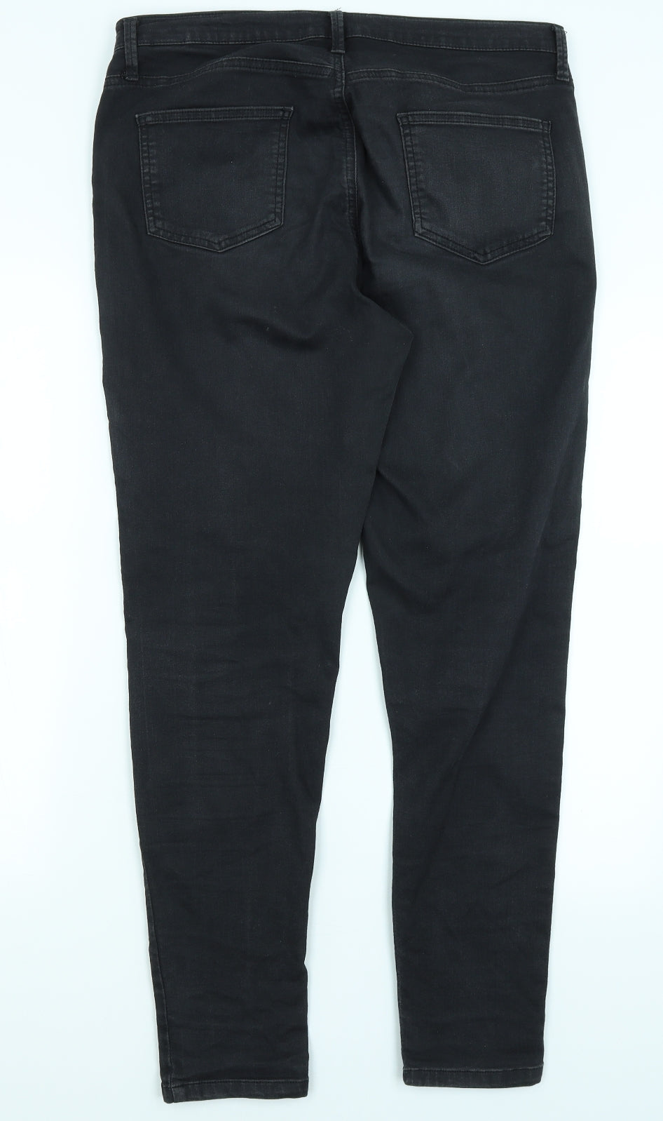 M&S Womens Black   Skinny Jeans Size L L29 in