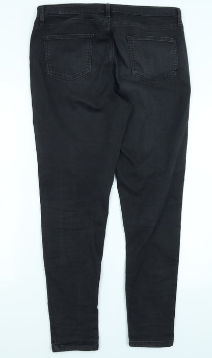 M&S Womens Black   Skinny Jeans Size L L29 in