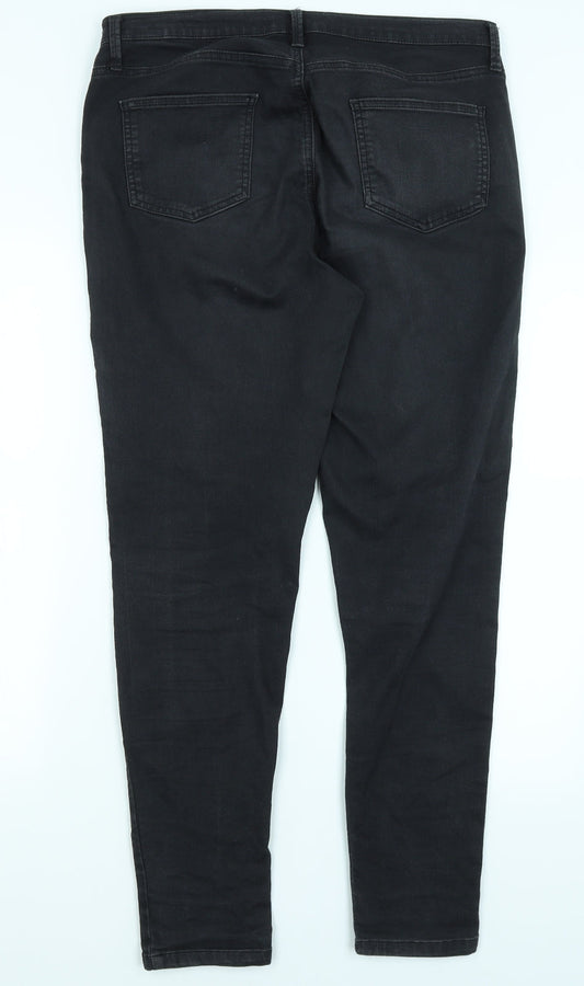 M&S Womens Black   Skinny Jeans Size L L29 in