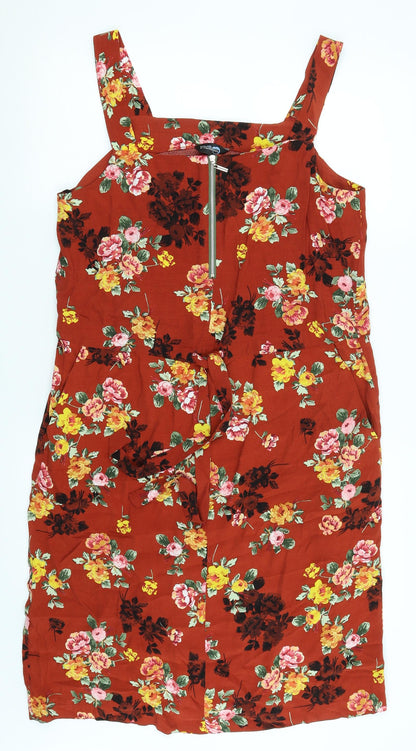 Blue Chameleon Womens Red Floral  A-Line  Size 12