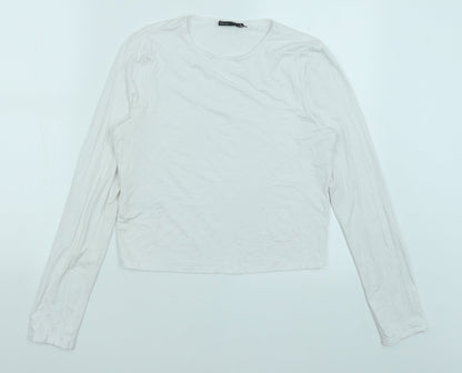 Womens UK Size 12 ASOS White Basic T-Shirt