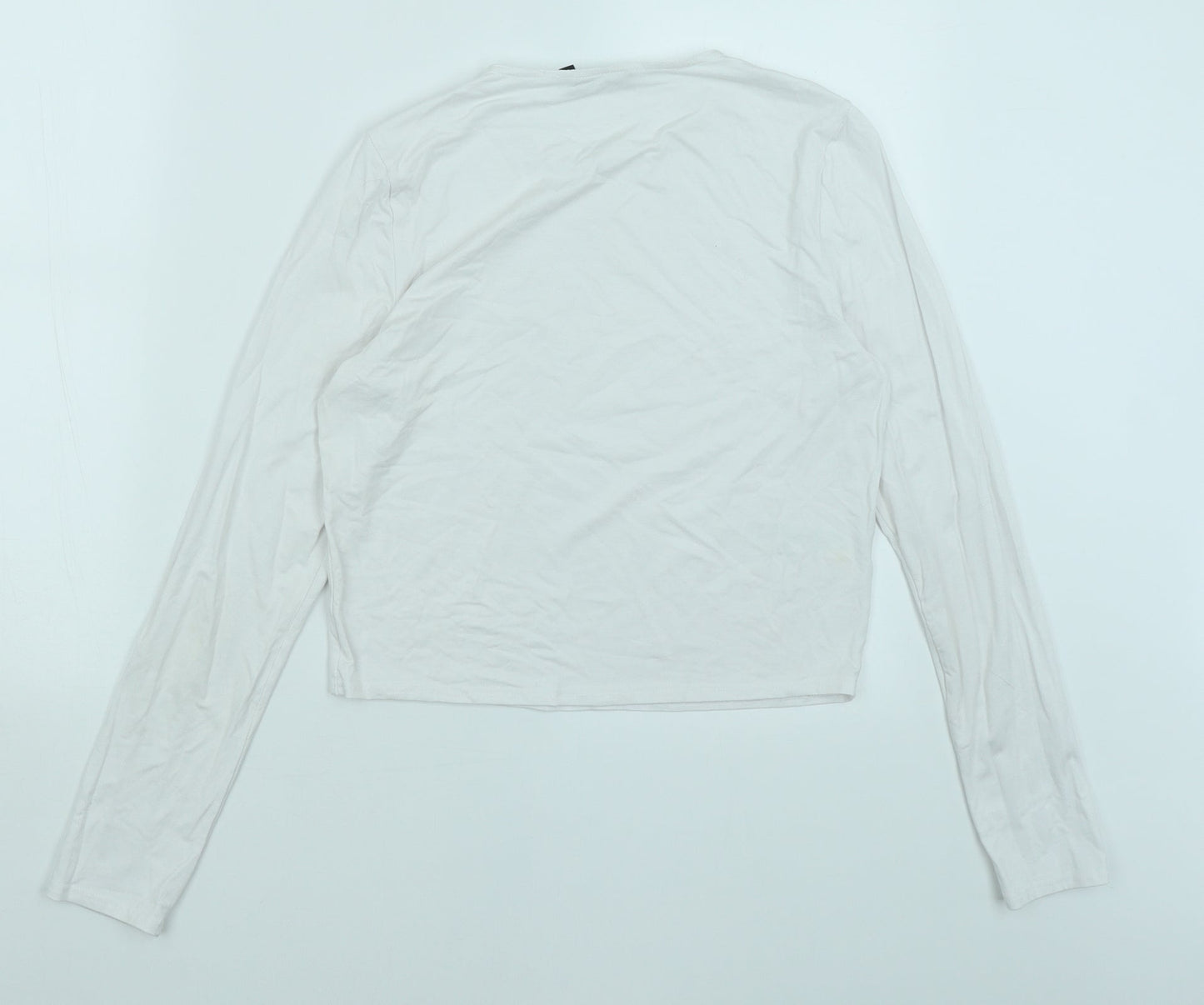 Womens UK Size 12 ASOS White Basic T-Shirt