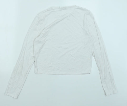 Womens UK Size 12 ASOS White Basic T-Shirt