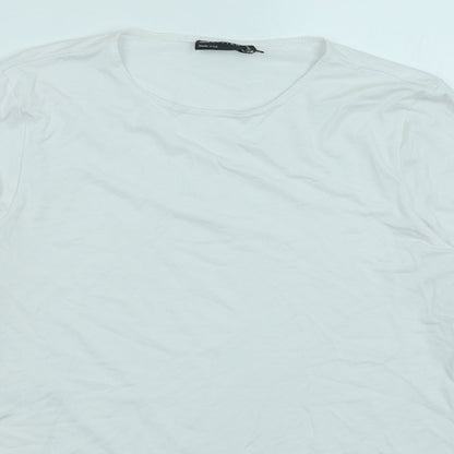 Womens UK Size 12 ASOS White Basic T-Shirt