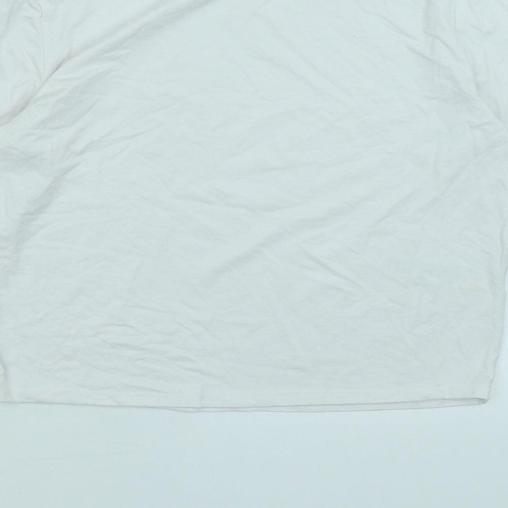 Womens UK Size 12 ASOS White Basic T-Shirt