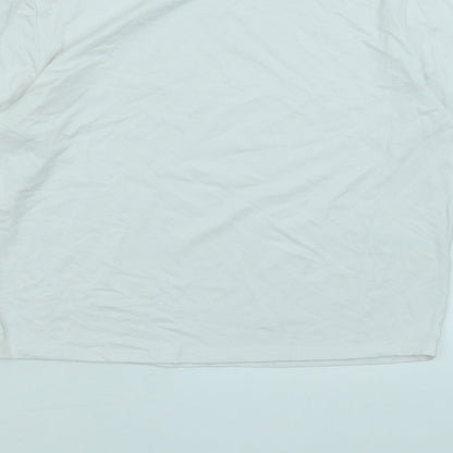 Womens UK Size 12 ASOS White Basic T-Shirt