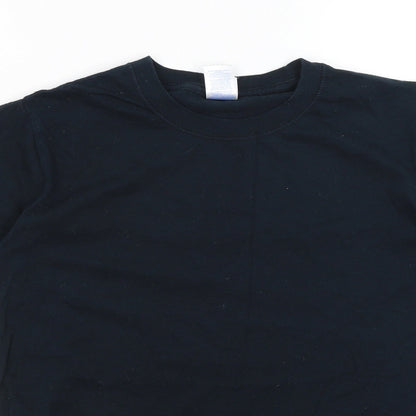 Mens UK Size S Gildan Blue  T-Shirt