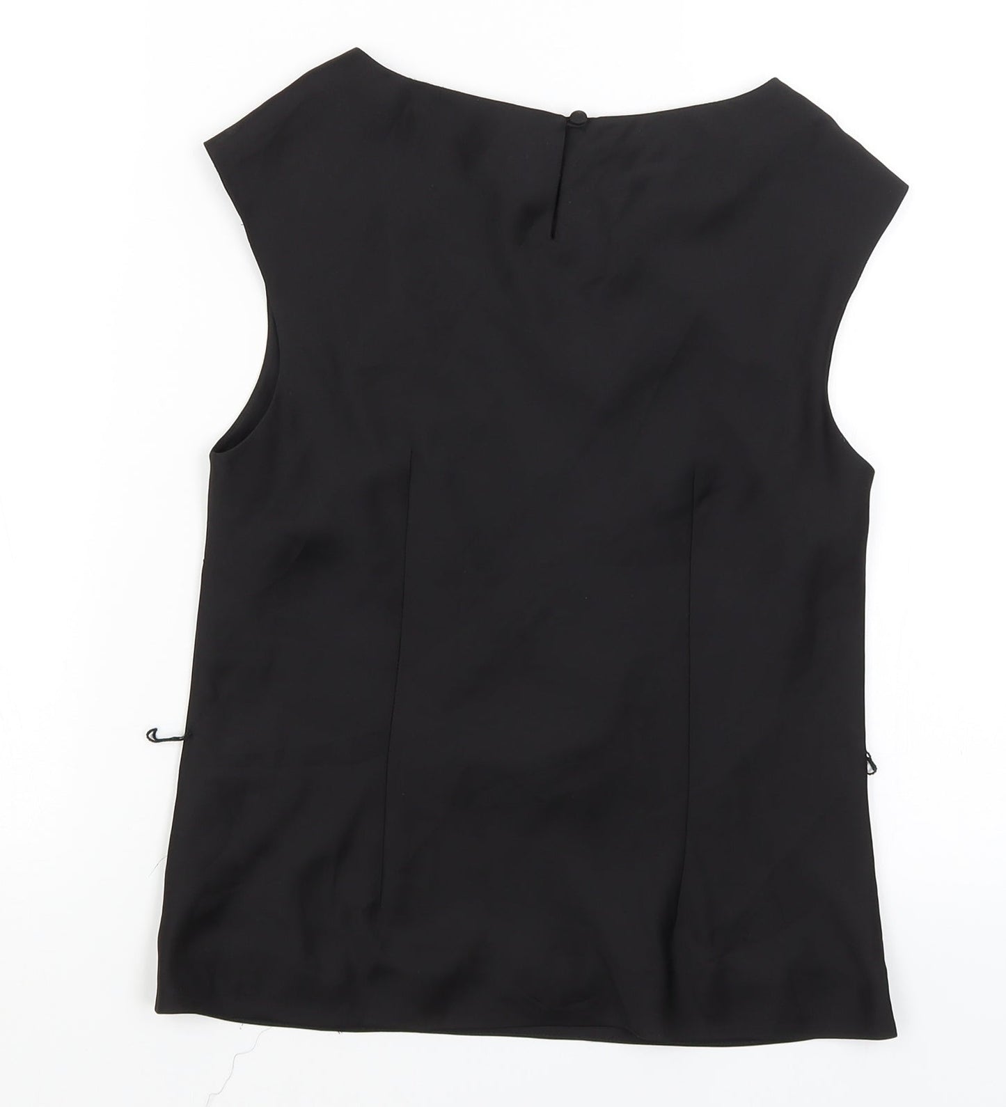 Womens UK Size 8 Coast Black Basic Tank