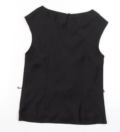Womens UK Size 8 Coast Black Basic Tank
