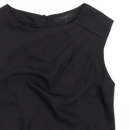 Womens UK Size 8 Coast Black Basic Tank