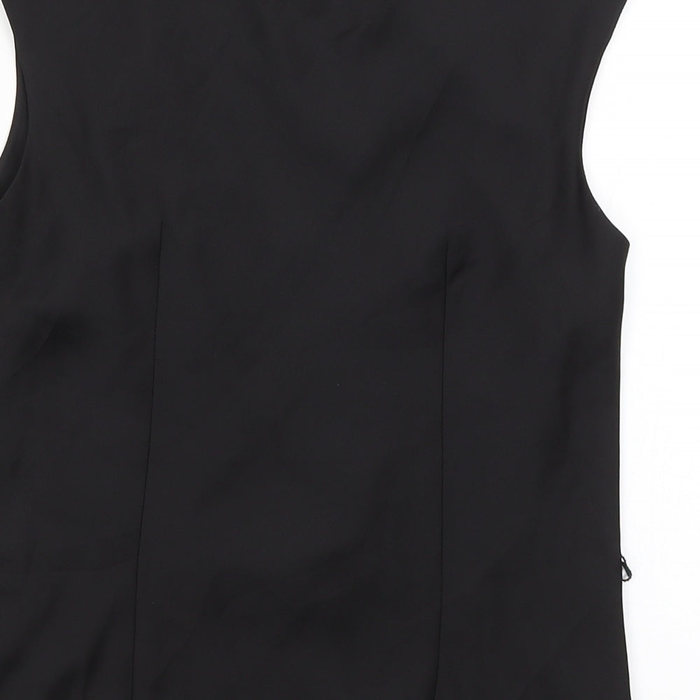 Womens UK Size 8 Coast Black Basic Tank